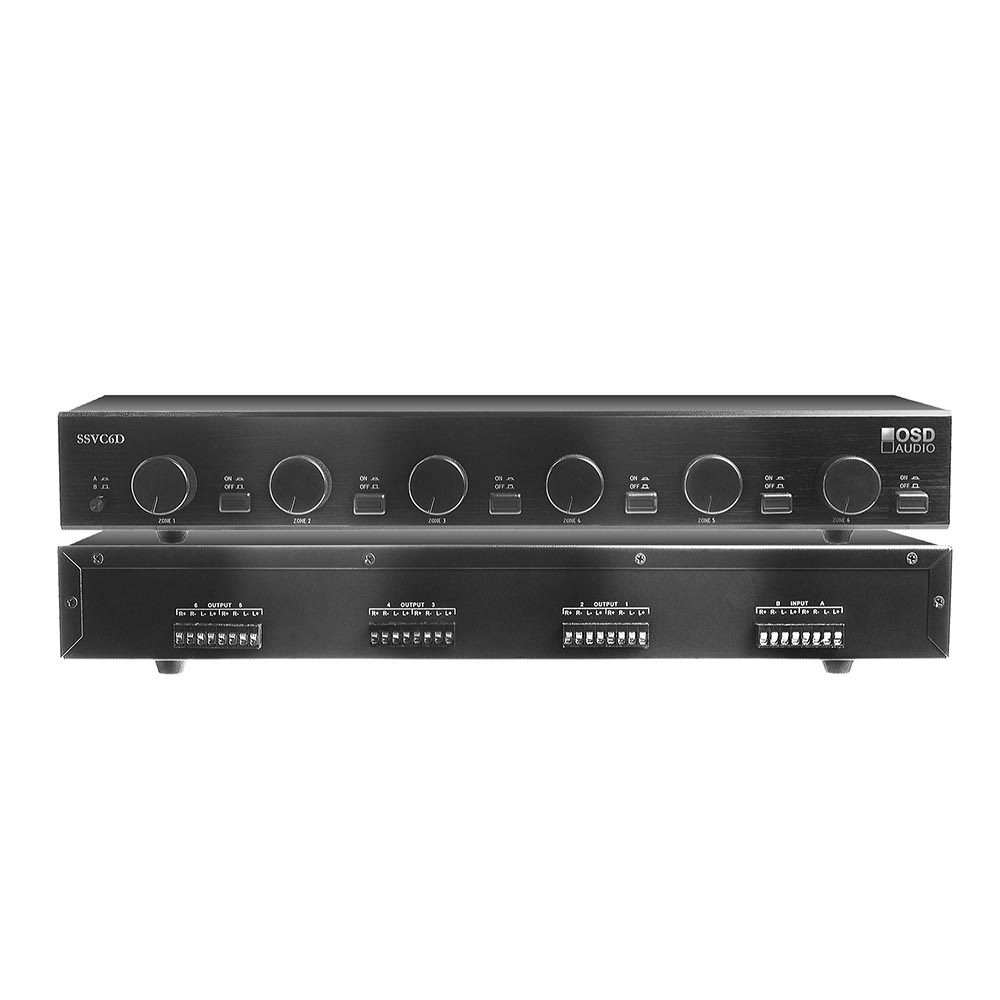 6 zone speaker selector with volume control