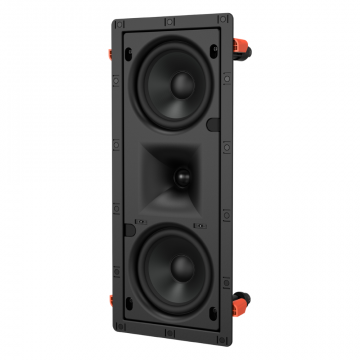 in wall speakers black