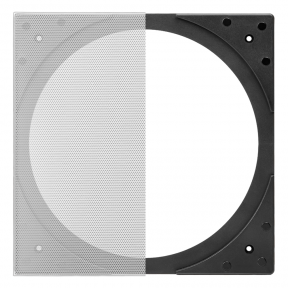OSD Black SQ8 Square Grill Kit for 8" In-Ceiling Speakers, R81, R82, R83 (Pair)