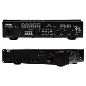 PAM245 240W High Power Class D Multi-Channel Commercial 70 Volt Amplifier w/ IR Remote