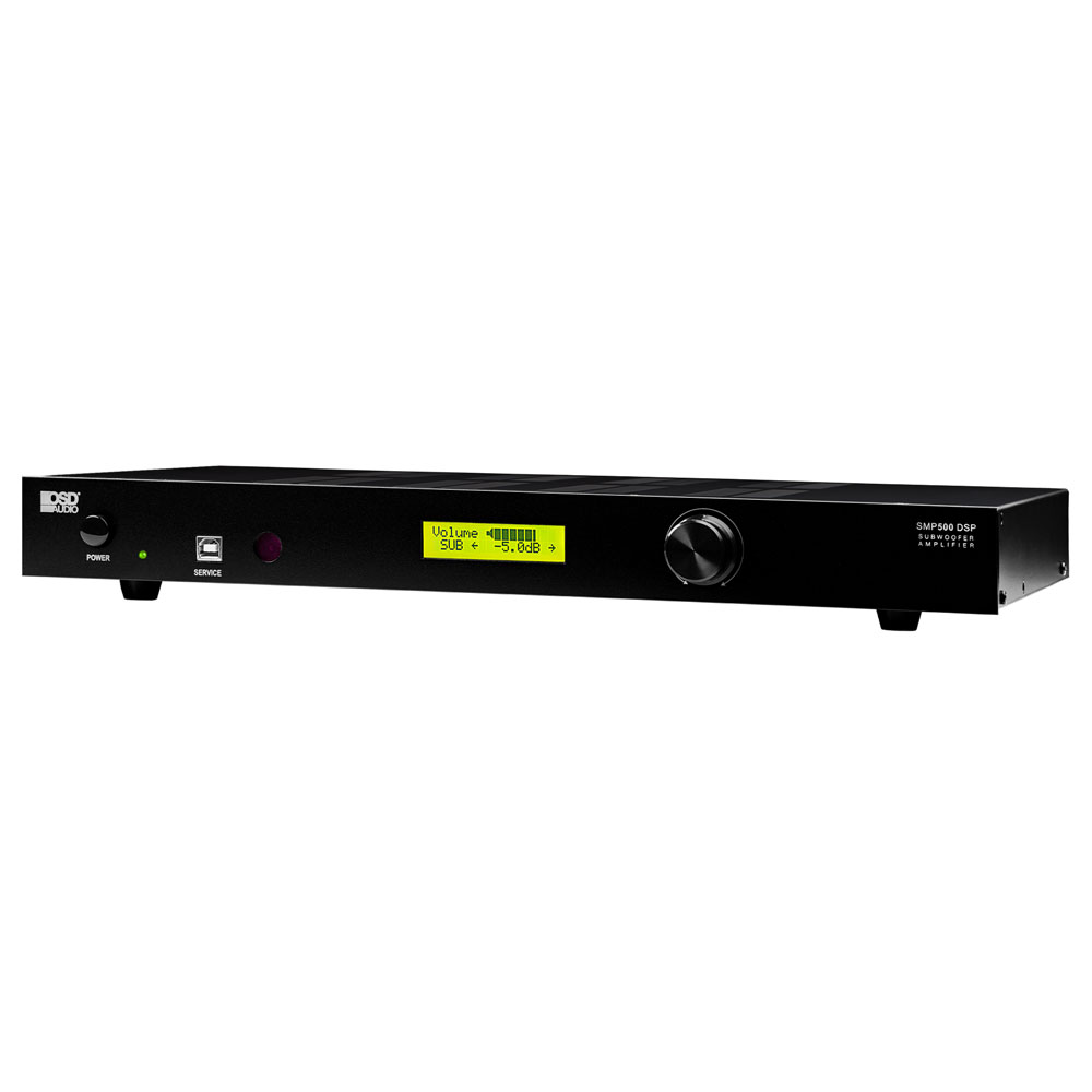 SMP500 DSP Mono-Channel Class D Subwoofer Amplifier 800W Auto Sensing 4 -8  Ohm ETL CE Certified