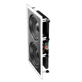 In Wall Subwoofer OSD IWS88 Dual 8" Injected Woofers Back Bridge Plate