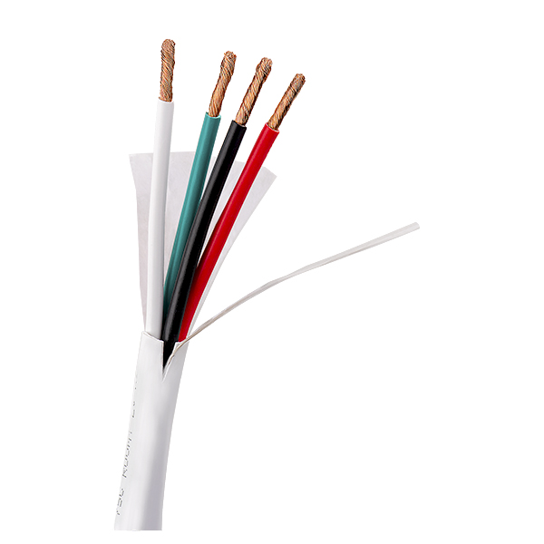Monoprice Speaker Wire CL3 Rated 4-Conductor 14AWG 250ft White