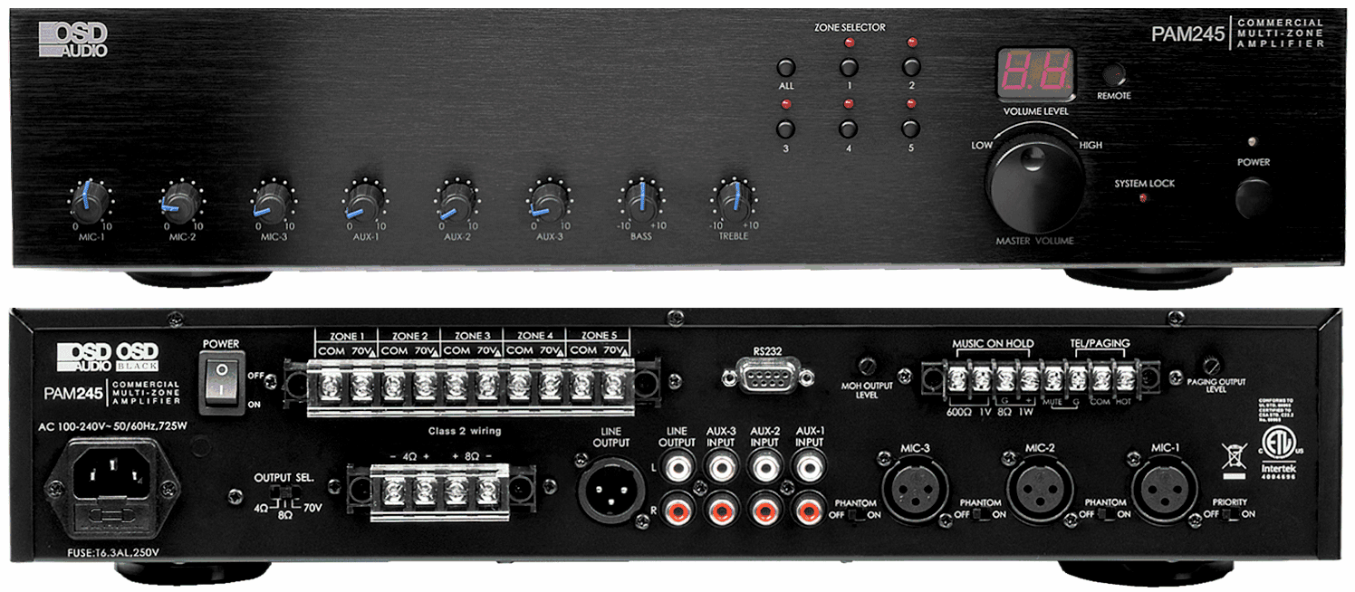 multi channel speaker amplifier